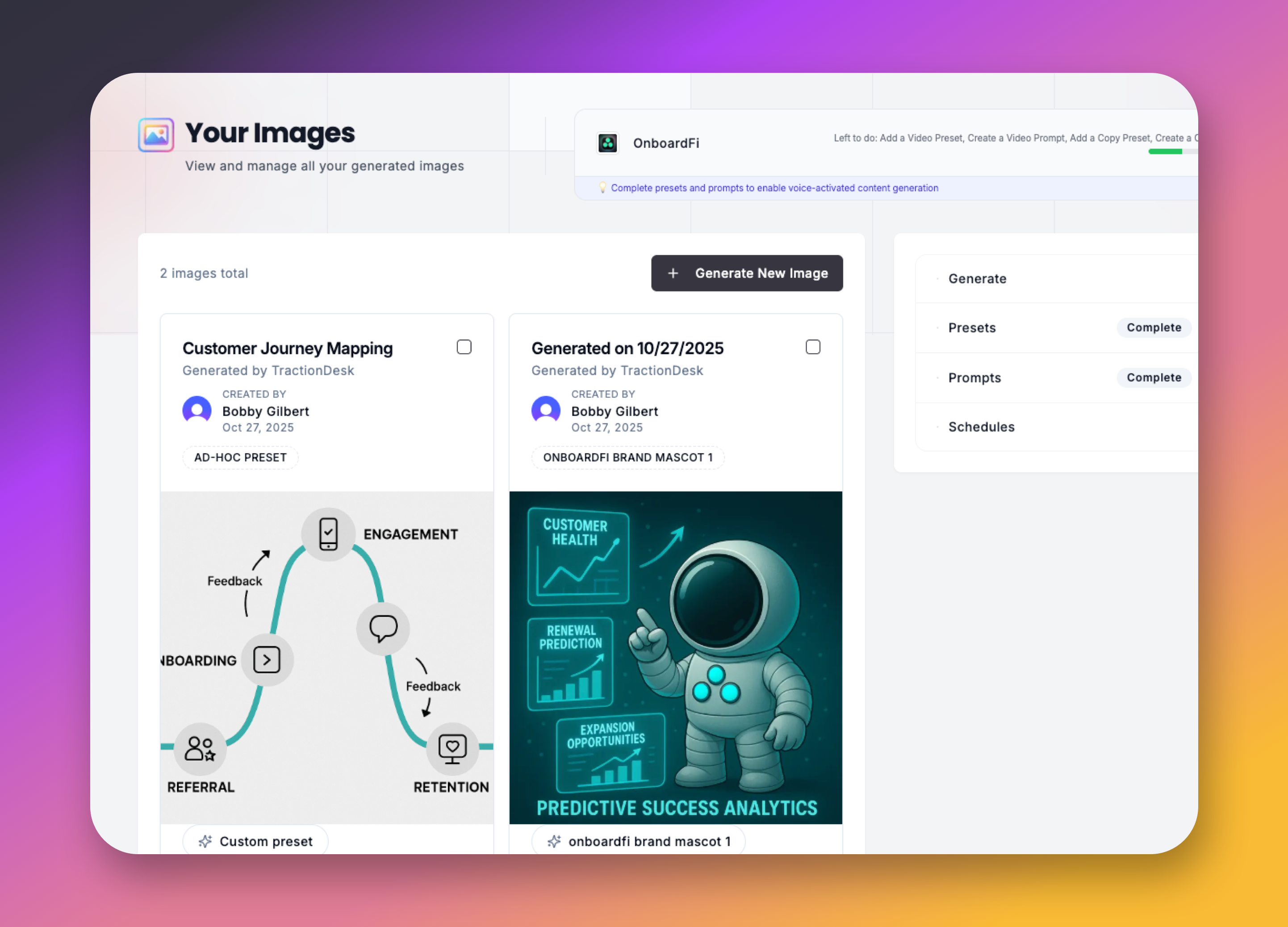 Content creation feature