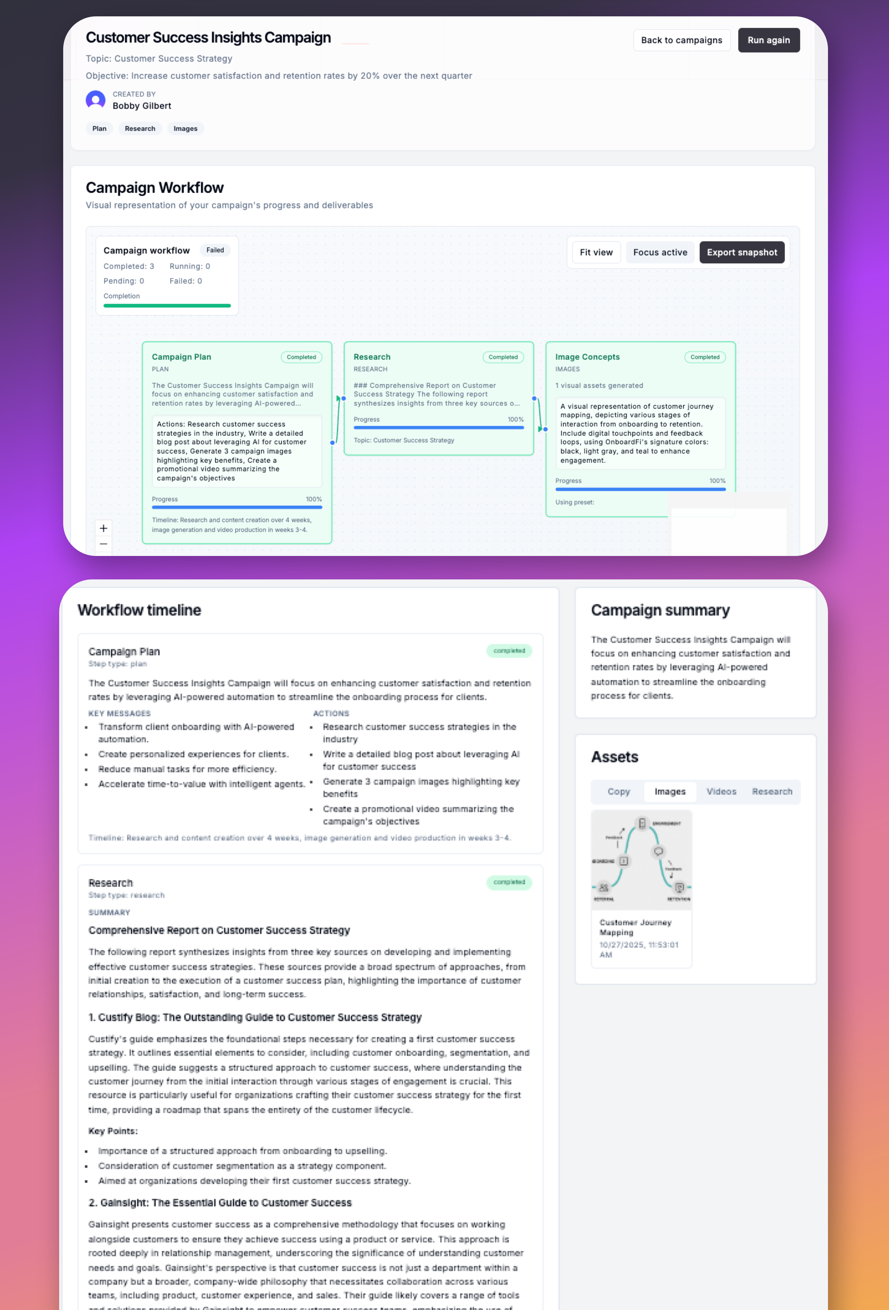 Voice automations running inside TractionDesk